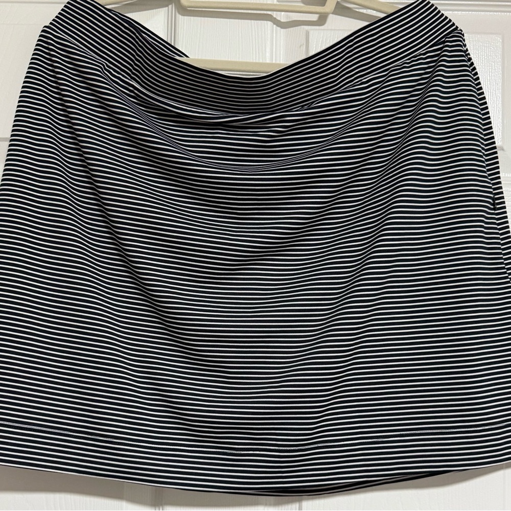 CHICO’S STRIPPED SKORT 3XL NAVY WHITE PULL-ON SKIRT SHORTS PLUS SIZE NWT - Picture 4 of 11